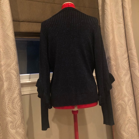 Elie Tahari Hope Sweater in metallic stargazer - Picture 7 of 9